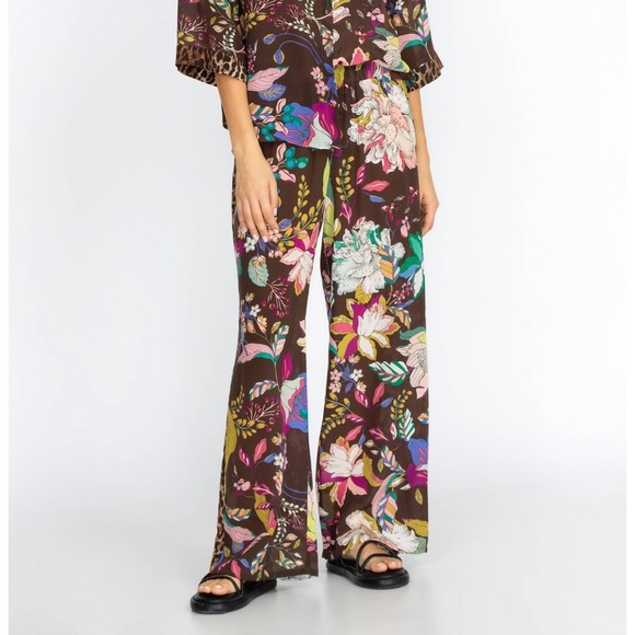NEW Johnny Was Arabella Lounge Wide Leg Floral Lightweight Palazzo Resort Pants - Picture 3 of 13